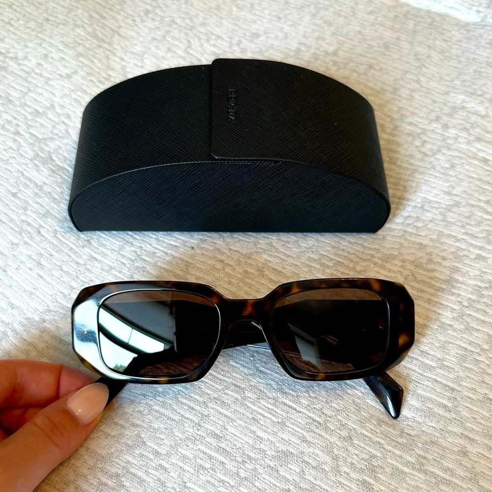Prada Runway 49mm Rectangular Sunglasses - Picture 2 of 5
